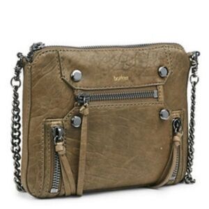 Rebecca Minkoff Olive Leather Shoulder Bag Removable Strap